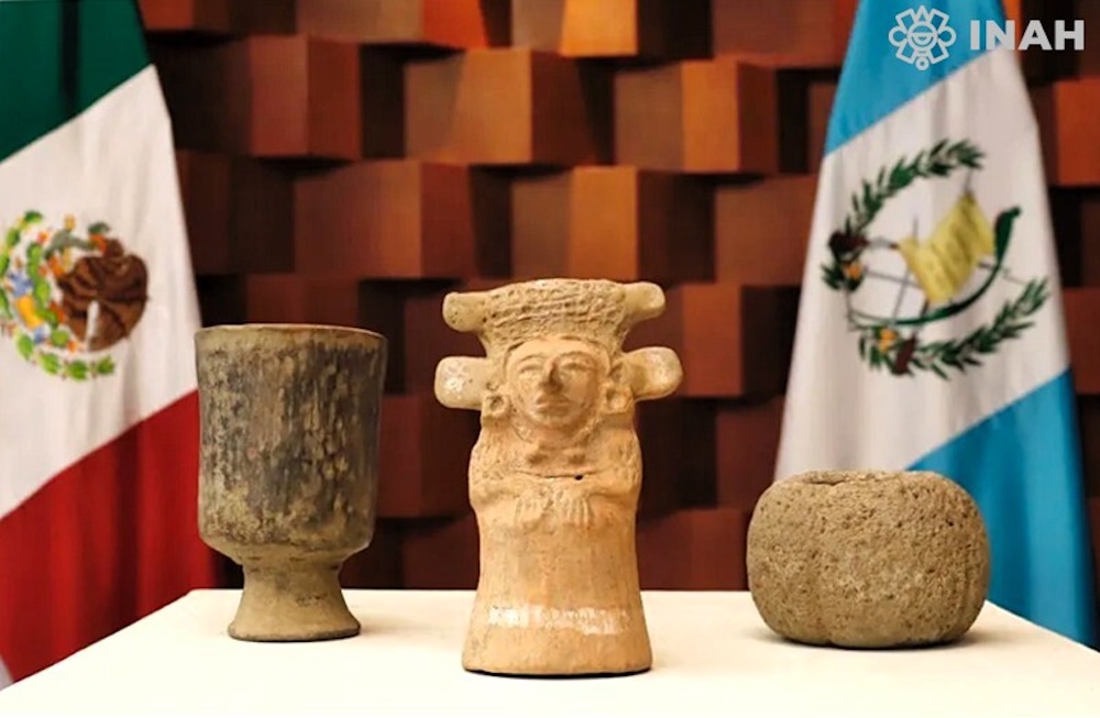 REGRESAN PIEZAS ARQUEOLÓGICAS A GUATEMALA ENCONTRADAS EN GUANAJUATO